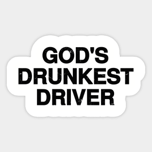 Funny Drunk Driver Sticker